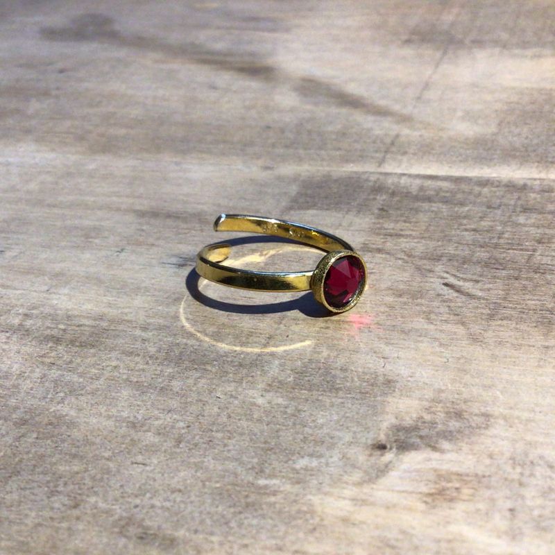 Ring med en stein